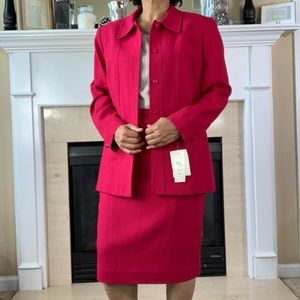 NWT Jones New York Lap of Luxury Roses Skirt Suit - 3PC, 12